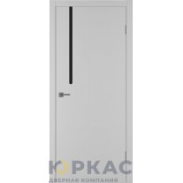 Дверь межкомнатная Integra 61 ДО Black gloss Серебро эмаль