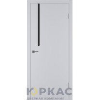 Дверь межкомнатная Integra 61 ДО Black gloss Светло-серая эмаль