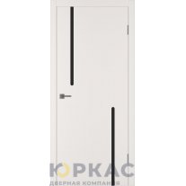 Дверь межкомнатная Integra 62 ДО Black gloss Слоновая кость эмаль