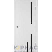 Дверь межкомнатная Integra 63 ДО Black gloss Белая эмаль