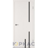 Дверь межкомнатная Integra 63 ДО Black gloss Слоновая кость эмаль