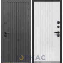 Дверь входная Luxor Termo Рейка Эмалит белый