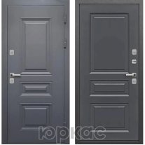Дверь входная Luxor Термо Классика (Муар 7024, Сатин графит)