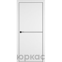 Дверь межкомнатная Witon 1 White Black Edge Молдинг Черный