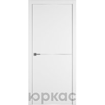 Дверь межкомнатная Witon 1 White Silver Edge Молдинг Серебро