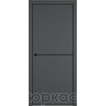 Дверь межкомнатная Witon 1 Grey Black Edge Молдинг Черный