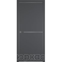 Дверь межкомнатная Witon 1 Grey Silver Edge Молдинг Серебро