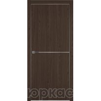 Дверь межкомнатная Witon 1 Орех брандо Silver Edge Молдинг Серебро