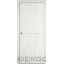 Дверь межкомнатная Witon 1 Орех молочный Gold Edge Молдинг Золотой