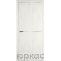 Дверь межкомнатная Witon 1 Орех молочный Silver Edge Молдинг Серебро