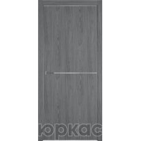 Дверь межкомнатная Witon 1 Орех пепельный Silver Edge Молдинг Серебро