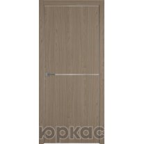 Дверь межкомнатная Witon 1 Орех серый Silver Edge Молдинг Серебро