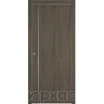 Дверь межкомнатная Witon 1 VM Орех горный Silver Edge Молдинг Серебро