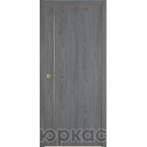 Дверь межкомнатная Witon 1 VM Орех пепельный Gold Edge Молдинг Золотой