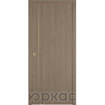 Дверь межкомнатная Witon 1 VM Орех серый Gold Edge Молдинг Золотой