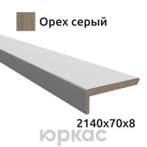 Наличник телескопический Witon 2140x70 Орех серый