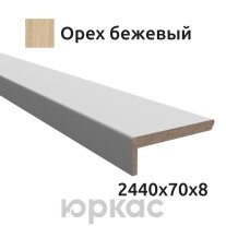 Наличник телескопический Witon 2440x70 Орех бежевый