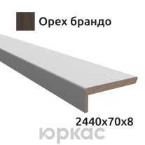 Наличник телескопический Witon 2440x70 Орех брандо