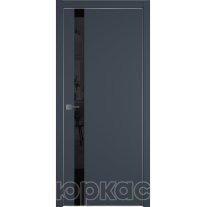Дверь межкомнатная Witon 1 VS Navy Silver Edge Черный лак