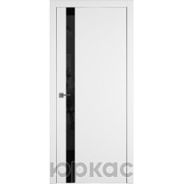 Дверь межкомнатная Witon 1 VS White Silver Edge Черный лак