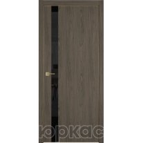 Дверь межкомнатная Witon 1 VS Орех горный Gold Edge Черный лак