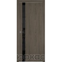 Дверь межкомнатная Witon 1 VS Орех горный Silver Edge Черный лак
