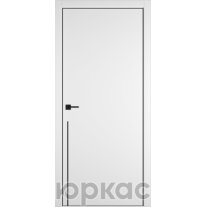 Дверь межкомнатная Witon 11 White Black Edge Молдинг Черный