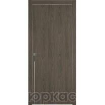 Дверь межкомнатная Witon 11 Орех горный Silver Edge Молдинг Серебро