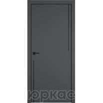 Дверь межкомнатная Witon 12 Grey Black Edge Молдинг Черный