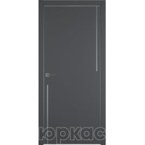 Дверь межкомнатная Witon 12 Grey Silver Edge Молдинг Серебро