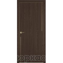 Дверь межкомнатная Witon 12 Орех брандо Gold Edge Молдинг Золото
